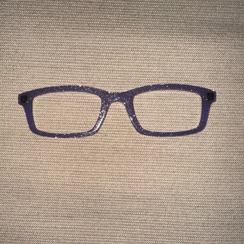 Modern Purple Rectangular Sunglasses